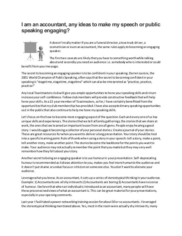 Speech on accounting image