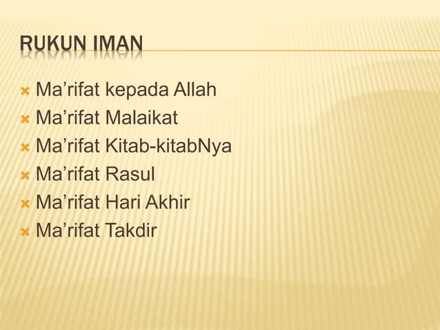 Iman dan pengaruhnya dalam kehidupan