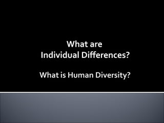 Imane nejjar, individual differences | PPT