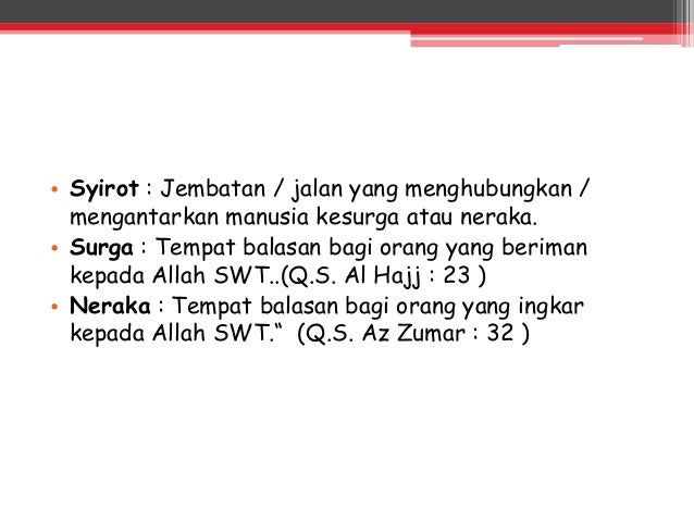 Kelas 9 Bab Iman Kepada Hari Akhir