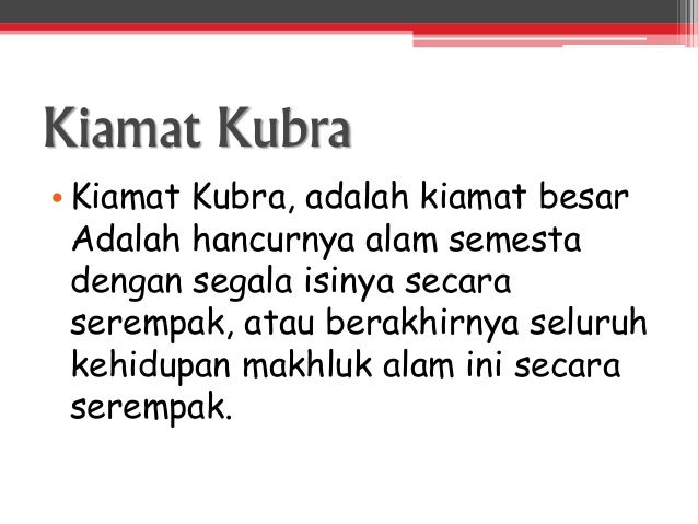 Kelas 9 Bab Iman Kepada Hari Akhir