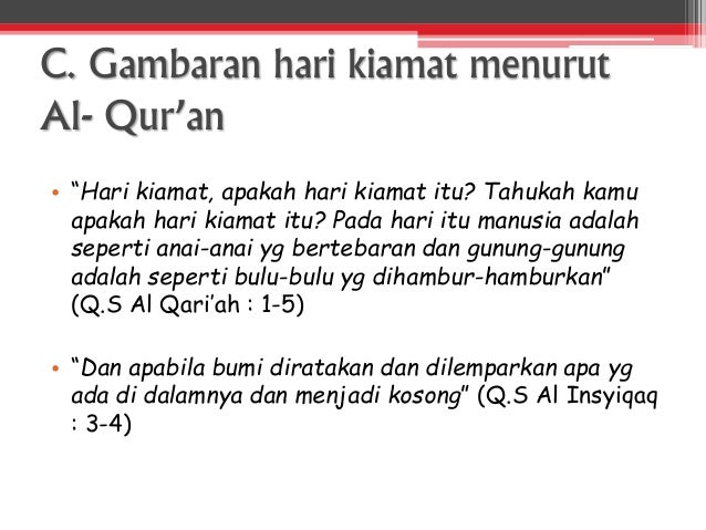 Kelas 9 Bab Iman Kepada Hari Akhir