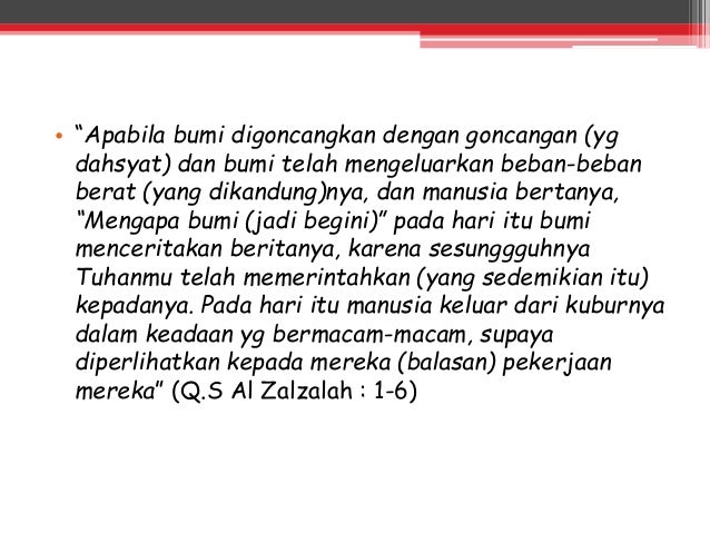 Kelas 9 Bab Iman Kepada Hari Akhir