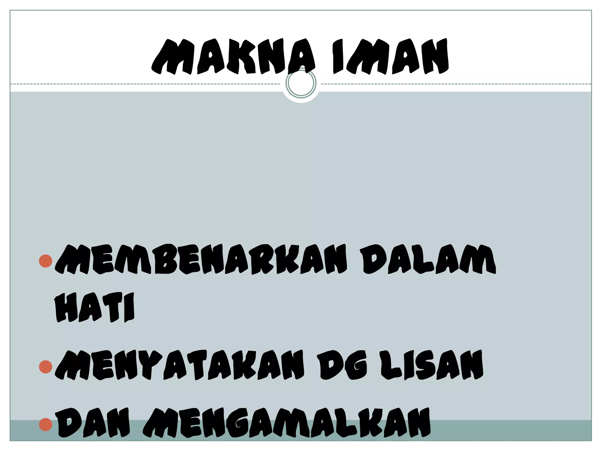 Iman Kepada Rasul-rasul Allah SWT | PPTX