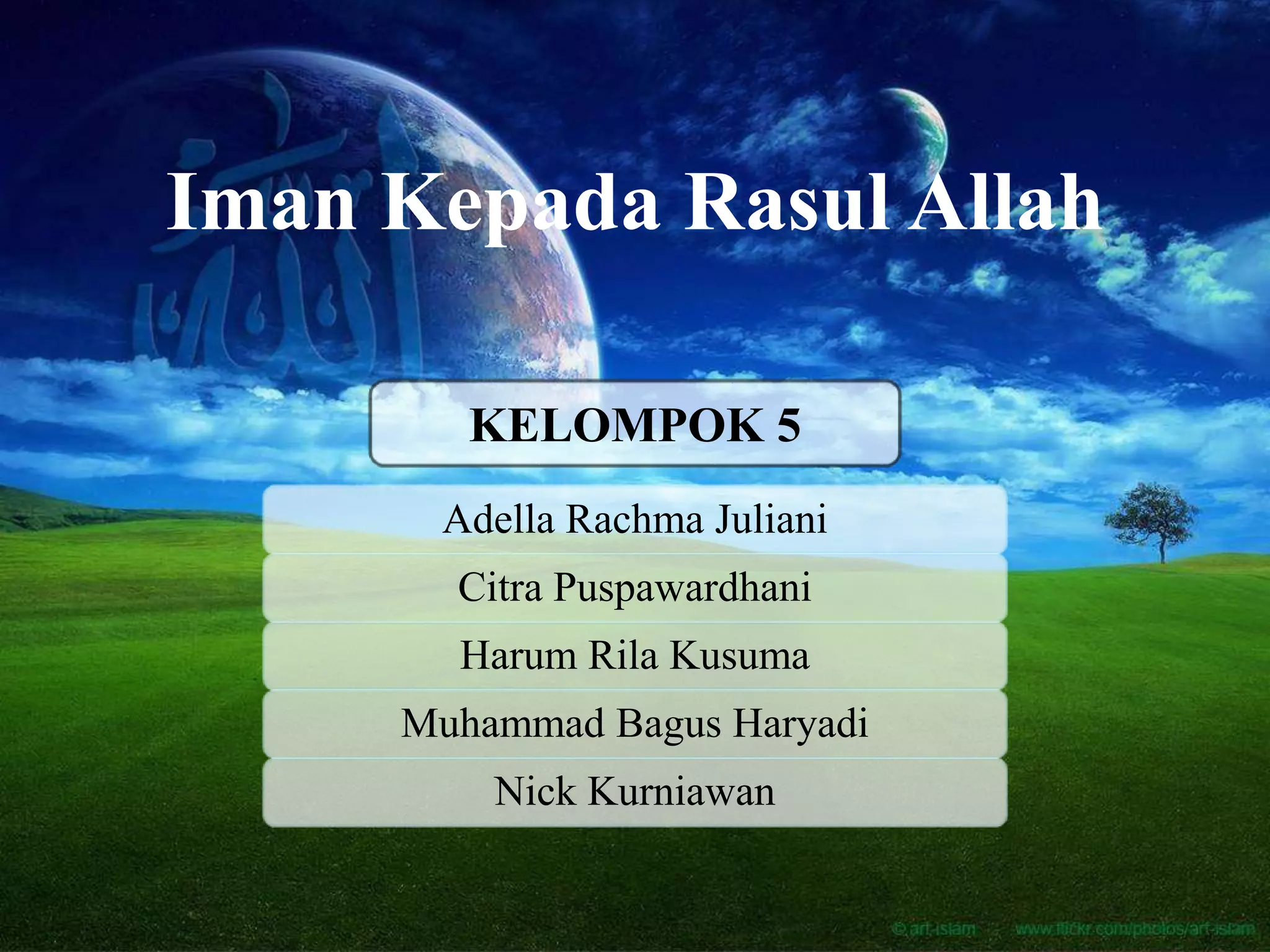 Iman Kepada Rasul Allah | PPT