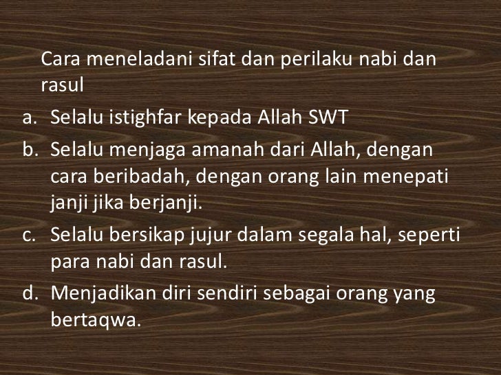 contoh iman kepada hal gaib IMAN KEPADA RASUL