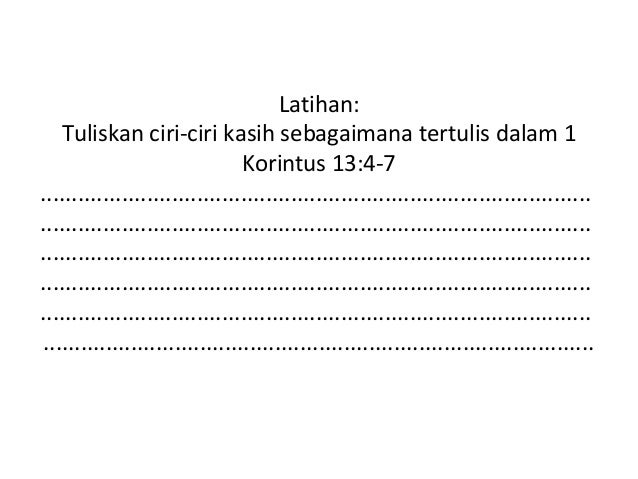 Iman kristen dan nilai nilai kristiani