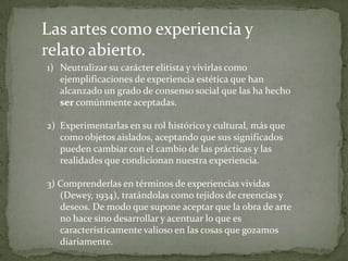 Fernando HernándezTener en cuenta que en las imágenes hay más de lo que vemos: lo que nos lleva a realizar investigaciones sobre los discursos que median las imágenes. 