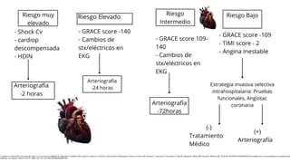 Infarto agudo al miocardio no st elevado | PPTX
