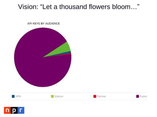 Vision: “Let a thousand flowers bloom…”
 