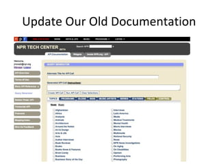 Update Our Old Documentation
 
