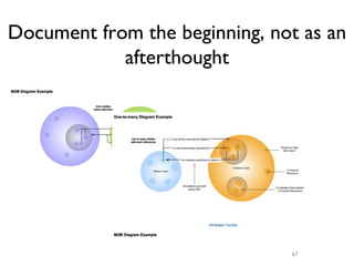 Document from the beginning, not as an
            afterthought




                               67
 