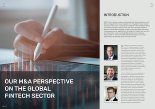 OUR M&A PERSPECTIVE ON THE GLOBAL FINTECH SECTOR