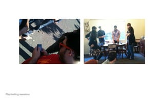 Playtesting sessions
 