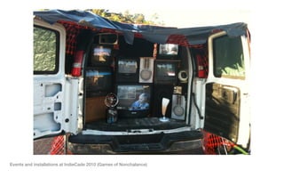 Events and installations at IndieCade 2010 (Games of Nonchalance)
 