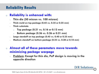 Quality and Reliability Challenges for Package‐on‐Package (PoP) | PDF