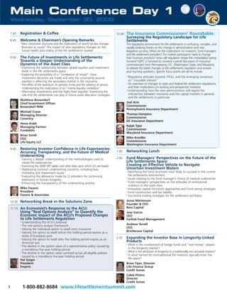 2nd Life Settlements & Longevity Summit