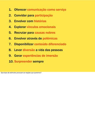 10 Mandamentos do Engajamento 2009 (PDF)