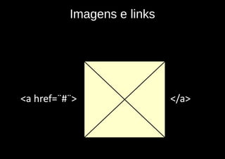 Imagens e links




<a href=¨#¨>                </a>
 