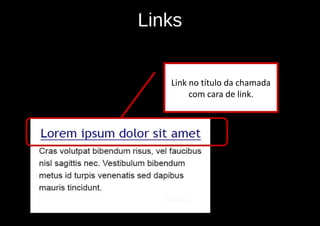 Links


       Link no título da chamada
            com cara de link.

S
 