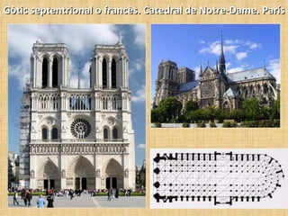 Gòtic septentrional o francès. Catedral de Notre-Dame. París 