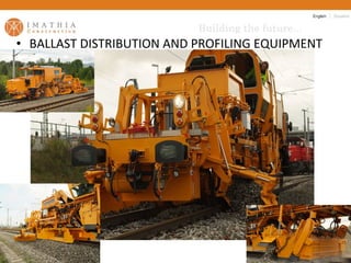 • BALLAST DISTRIBUTION AND PROFILING EQUIPMENT




MEMBER OF HHS CONSORTIUM
 