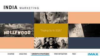 INDIA M A R K E T I N G
CHARGE ANALYSIS • GROWTH STRATEGIES RISK MITIGATION R&D
“Aspirants”	into	2020	
“Trading Up to 2020”
 