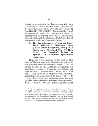 19
American agent during the Revolutionary War, they
communicated using a numeric cipher. See Edmund
C. Burnett, Ciphers o...