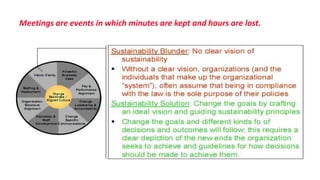 Meetings are events in which minutes are kept and hours are lost.
 