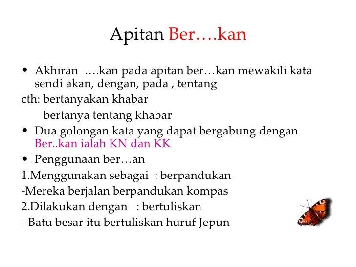 Imbuhan Ber Kan Belajar