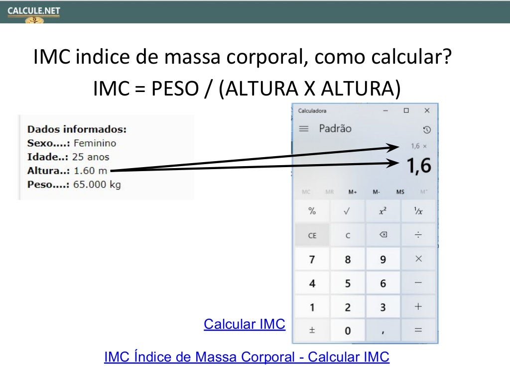 IMC ndice De Massa Corporal Calcular IMC