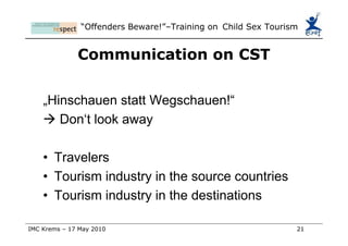 Communication on CST 