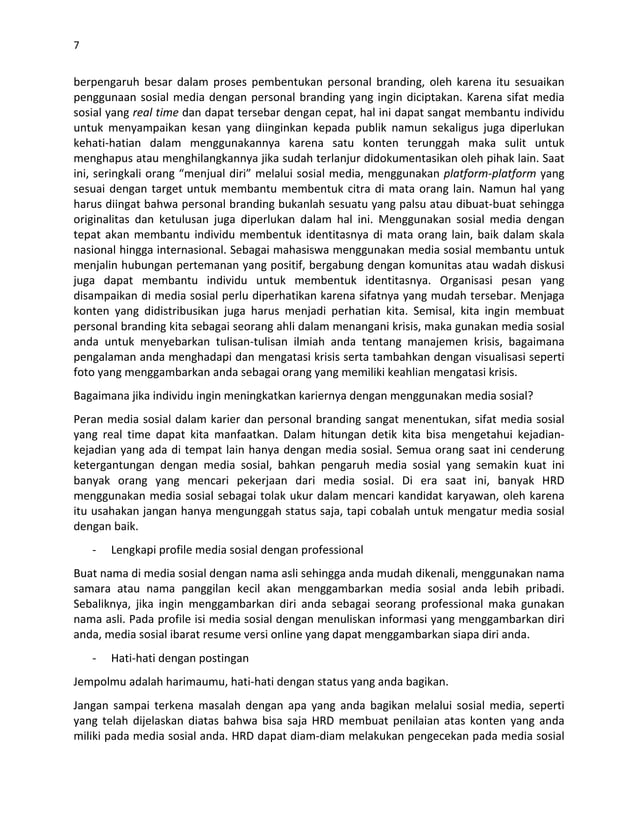 Materi Personal Branding Untuk Imc Skill Showing Pdf