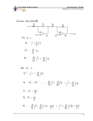 Instrumentação e Medida
Amplificadores em Instrumentação
29
Universidade da Beira Interior
 