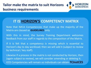 Imca Risk Matrix IMCA ICES Competency Matrix Presentation | PPTX