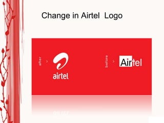 Change in Airtel Logo
 