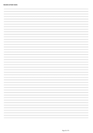 RECORD ACTIONS TAKEN:
 