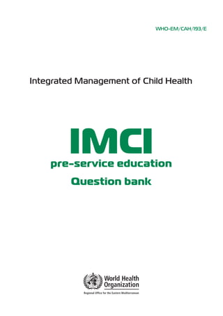 IMCI cases.pdfhealth educationimci health | PDF