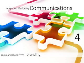 Integrated Marketing Communications
communications strategy branding
4
 