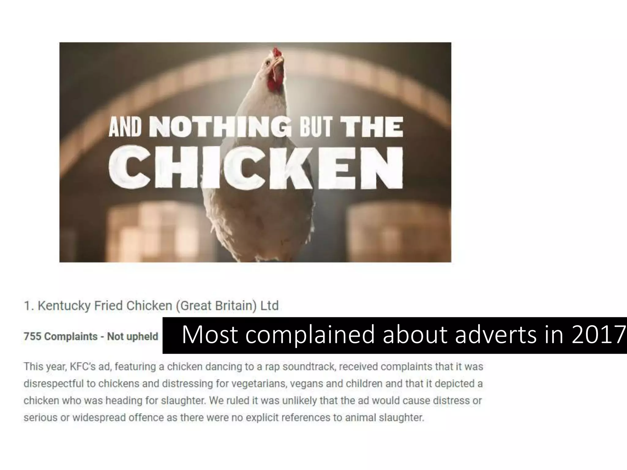 Most complained about adverts in 2017
 