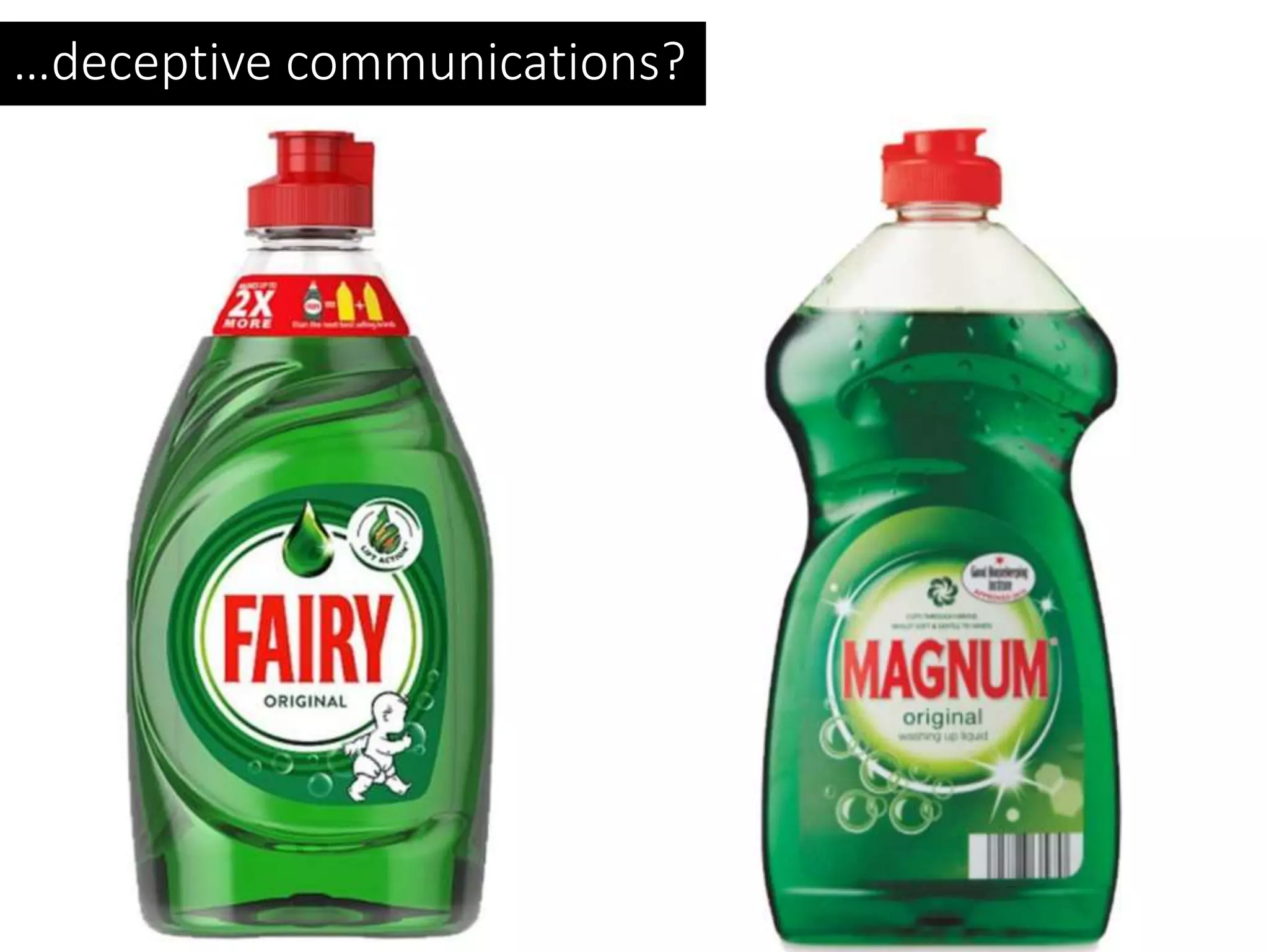 …deceptive communications?
 