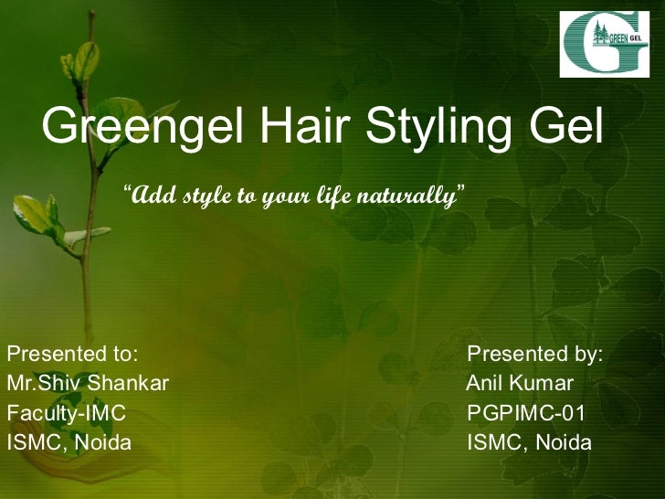 Marketing Plan Of An Herbal Hair Styling Gel
