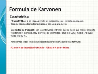 ÍNDICE DE MASA CORPORAL PULSO Y FORMULA DE KARVONEN | PPTX