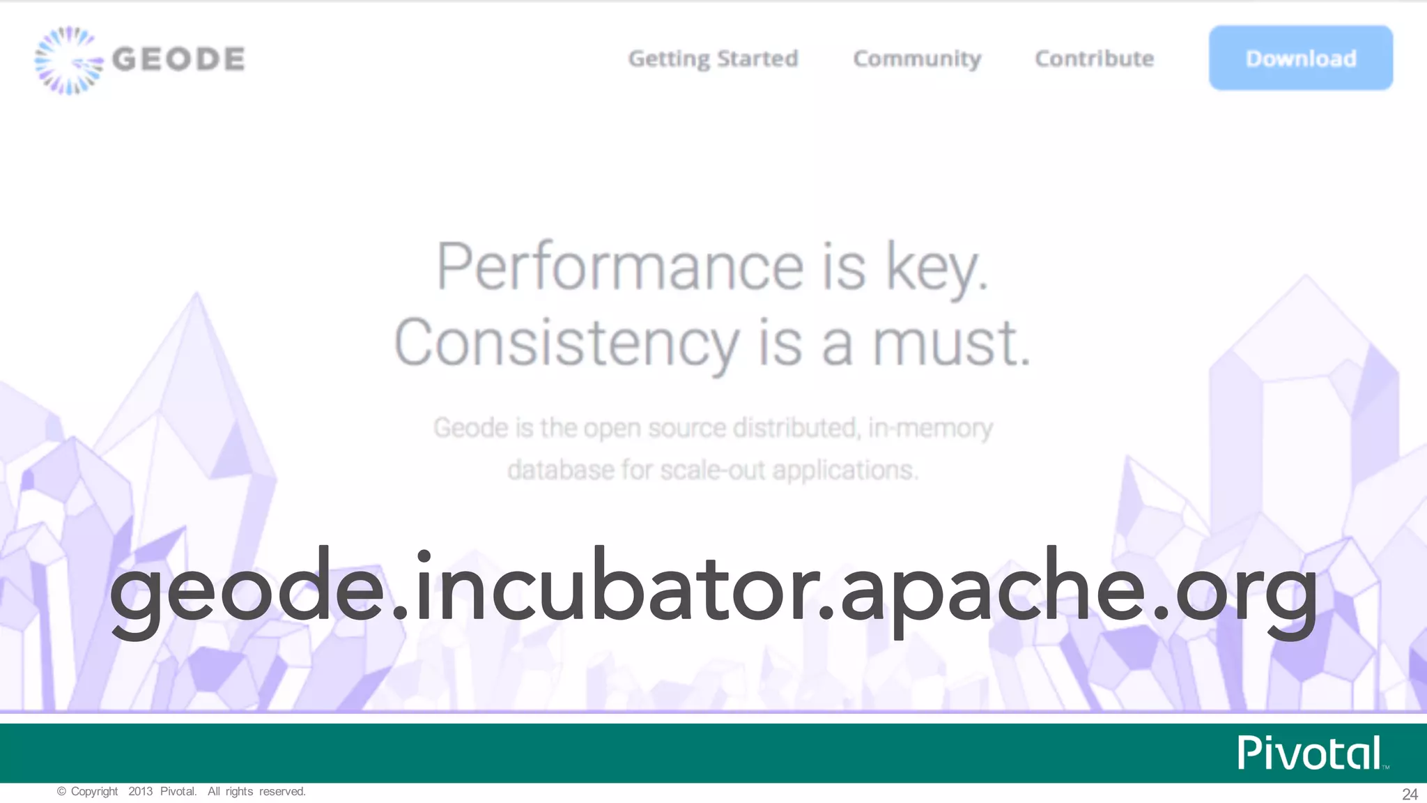 24©   Copyright   2013   Pivotal.   All   rights   reserved. 