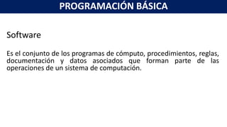 Prog Basic Ing. Mecatrónica, Prog. Básica U1; Conceptos basicos y algoritmos | PPTX
