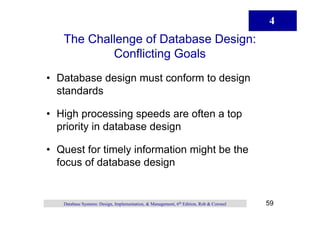Database Design Implementation Database design, implementation, and management -chapter04 | PDF