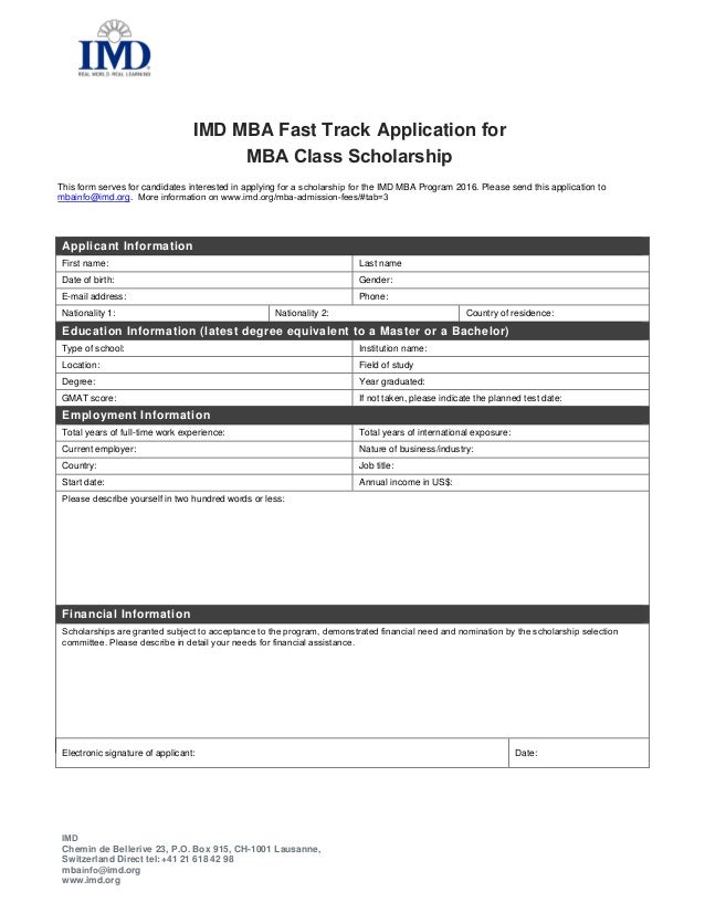 Fast Track Application Form Any unauthorized content