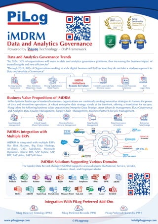 Master Data Management Solutions -- PiLog Group | PDF