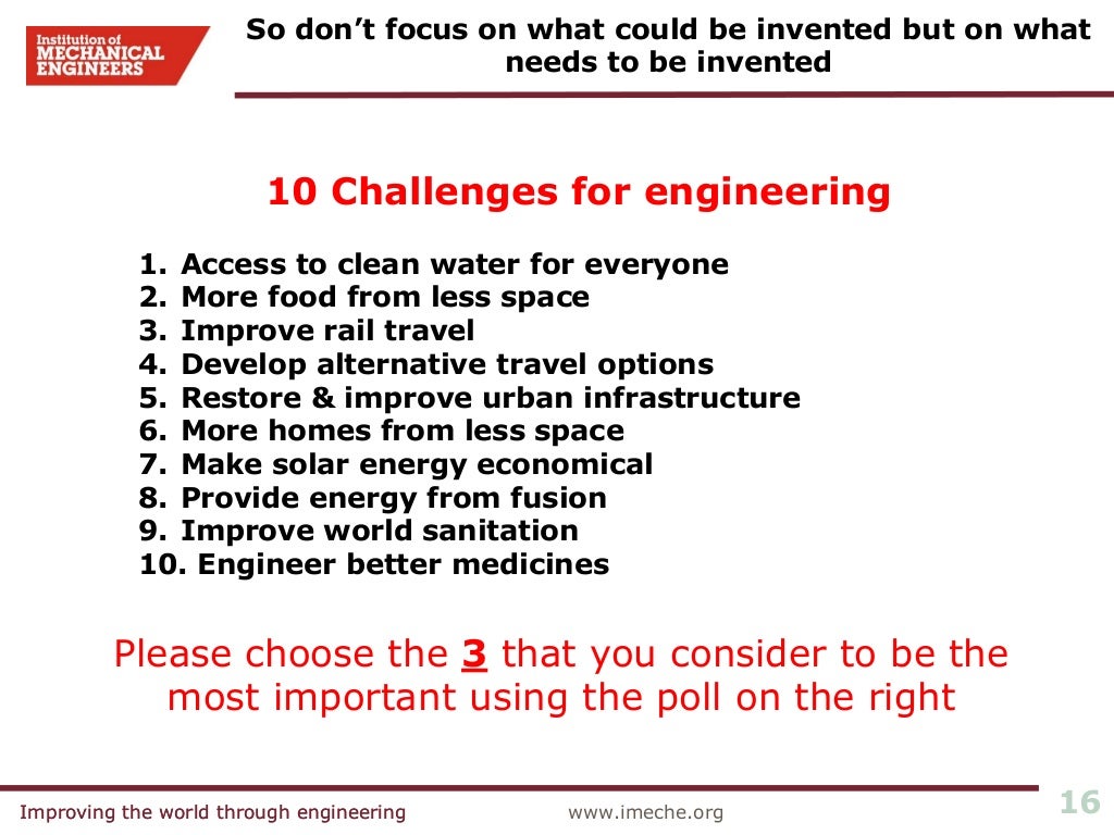 IMechE Leading the business  the challenges the world will face over…