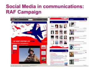 Social Media in communications: RAF Campaign   